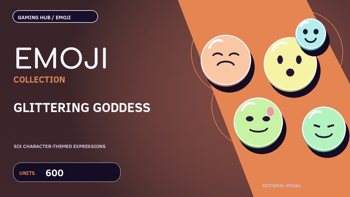 Glittering Goddess Emoji Bundle: Original Volpedia editorial cover · not in-game artwork