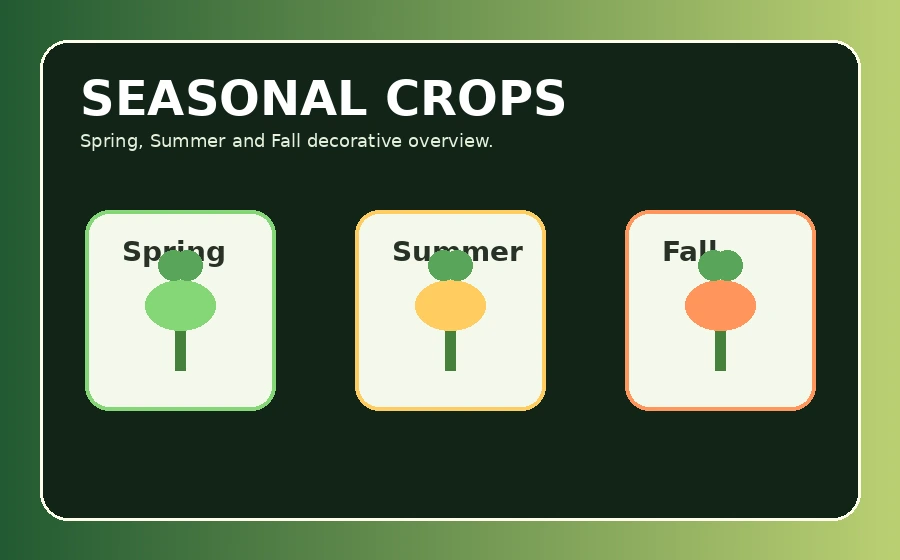 Original decorative illustration for seasonal crop planning
