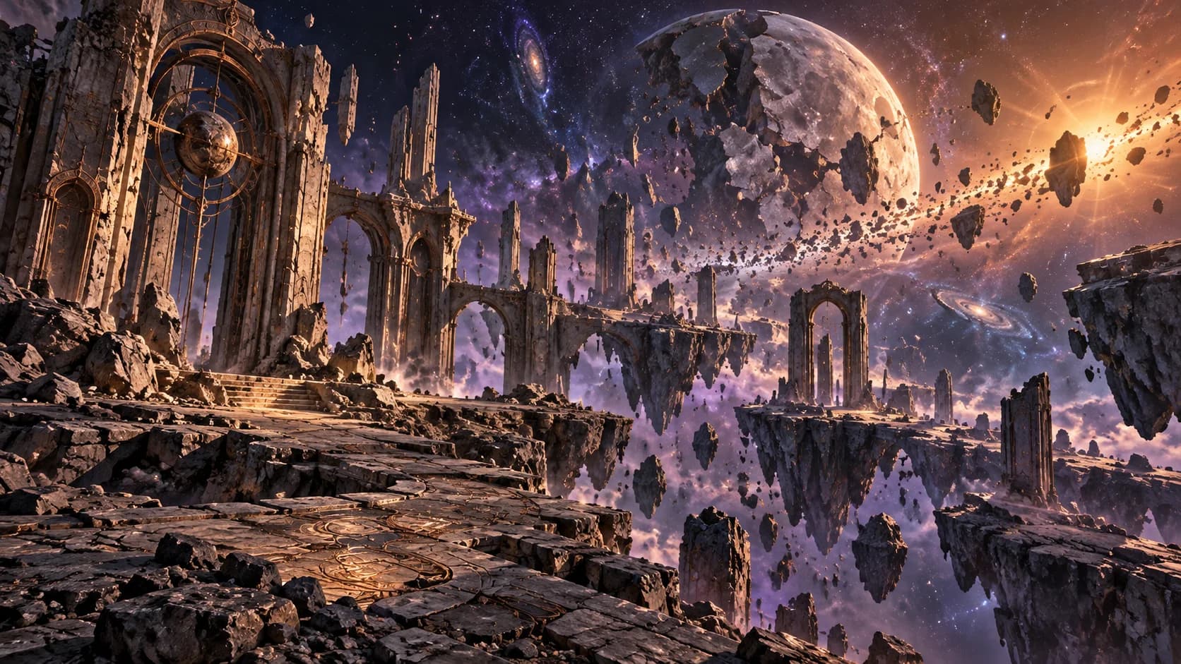 Celestial Husk — editorial environment illustration, not an actual game map